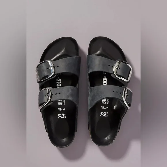 Birkenstock Arizona Big Buckle Sandals black - Picture 1 of 6